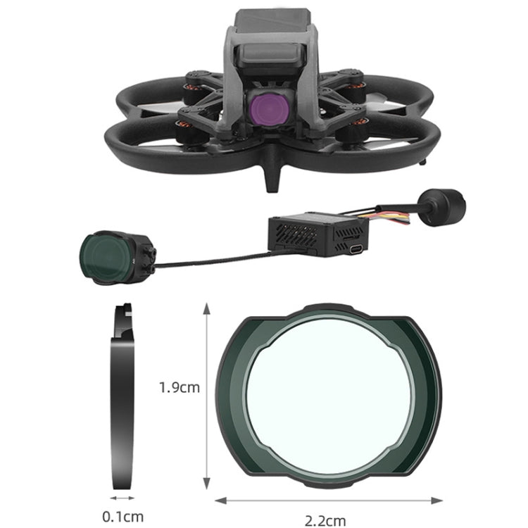 For DJI Avata BRDRC Filter O3 Image Transmission Lens Accessories, Color: ND16 Lens -  by BRDRC | Online Shopping South Africa | PMC Jewellery