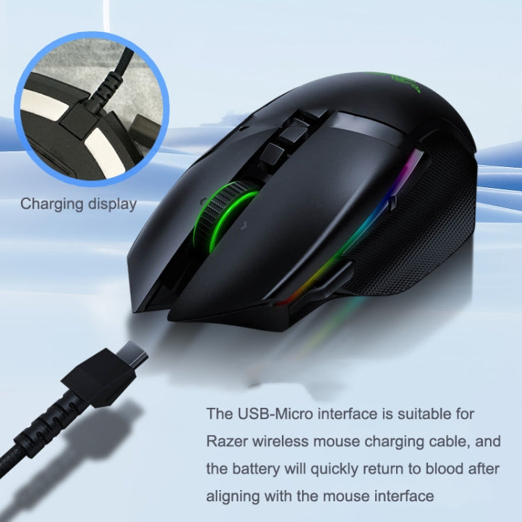 For Razer / Naga Viper Pro / Viper V2 Professional Wireless Mouse Charging Cable(Black) - Other by PMC TechLife | Online Shopping South Africa | PMC TechLife