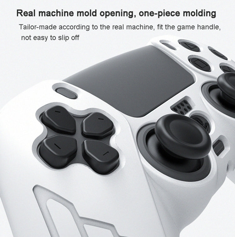 For PS5 Gamepad Silicone Case Non-slip Texture Thickened Protective Cover(Red) - Cases by PMC TechLife | Online Shopping South Africa | PMC TechLife