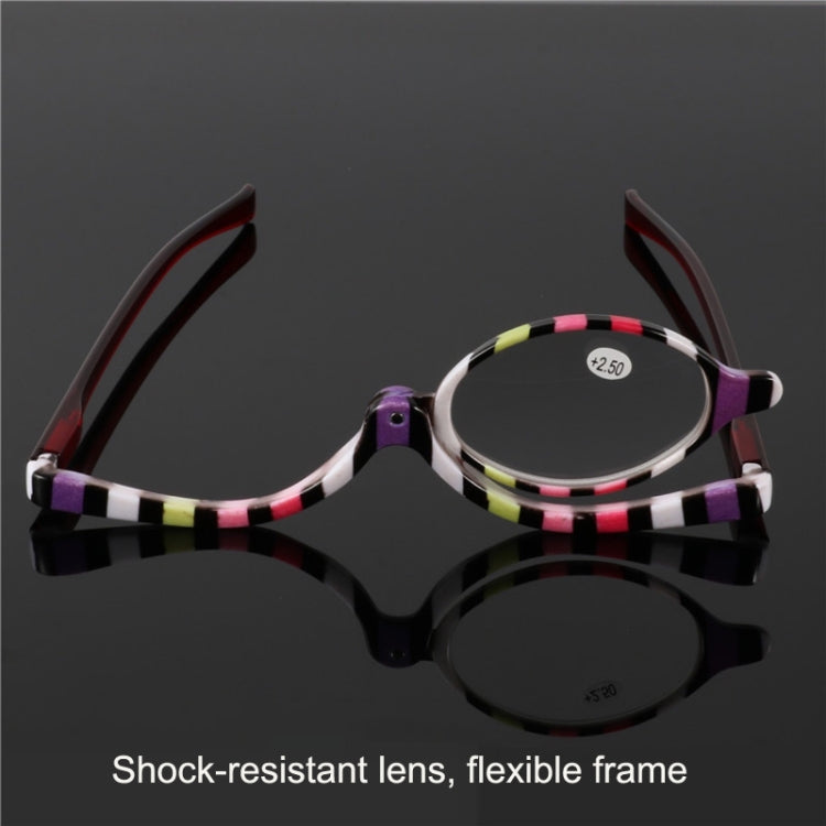 Makeup Presbyopic Glasses Multicolored Rotatable Magnifying Glass Single Piece Reading Glass, Degree: +400 - Presbyopic Glasses by PMC Jewellery | Online Shopping South Africa | PMC Jewellery