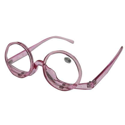 Makeup Magnifying Glass Presbyopic Glasses Flip Swivel Reading Glasses, Degree: +250(Violet Pink) - Presbyopic Glasses by PMC Jewellery | Online Shopping South Africa | PMC Jewellery