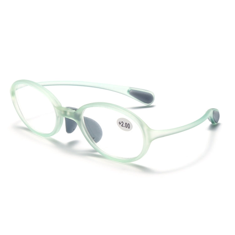 Portable Magnifying Glass Presbyopic Glasses Silicone Anti-Blue Light Reading Glasses, Degree: +350(Light Green) - Presbyopic Glasses by PMC Jewellery | Online Shopping South Africa | PMC Jewellery