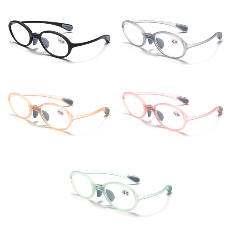 Portable Magnifying Glass Presbyopic Glasses Silicone Anti-Blue Light Reading Glasses, Degree: +350(Light Gray) - Presbyopic Glasses by PMC Jewellery | Online Shopping South Africa | PMC Jewellery