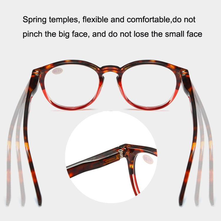 Retro Flexible Durable Portability HD Presbyopic Glasses +100(Beanflower) - Presbyopic Glasses by PMC Jewellery | Online Shopping South Africa | PMC Jewellery