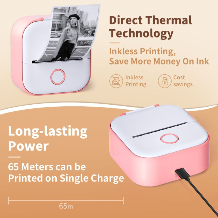 Phomemo T02 Standard Error Mini Pocket Small Portable Bluetooth Phone Photo Label Thermal Printer(White) - free shipping - PMC TechLife - Order now!