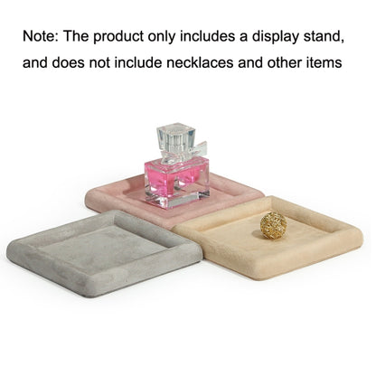 12x12x1.5cm Jewelry Tray Ring Square Empty Plate Earrings Necklace Jewelry Display Tray(Pink) - Jewelry Storages by PMC Jewellery | Online Shopping South Africa | PMC Jewellery