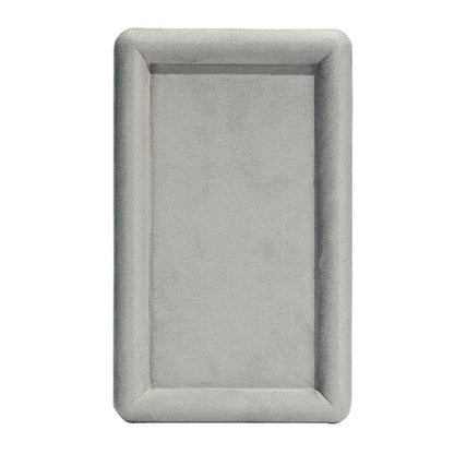 20x12x1.5cm Jewelry Tray Ring Rectangular Empty Plate Earrings Necklace Jewelry Display Plate(Grey) - Jewelry Storages by PMC Jewellery | Online Shopping South Africa | PMC Jewellery