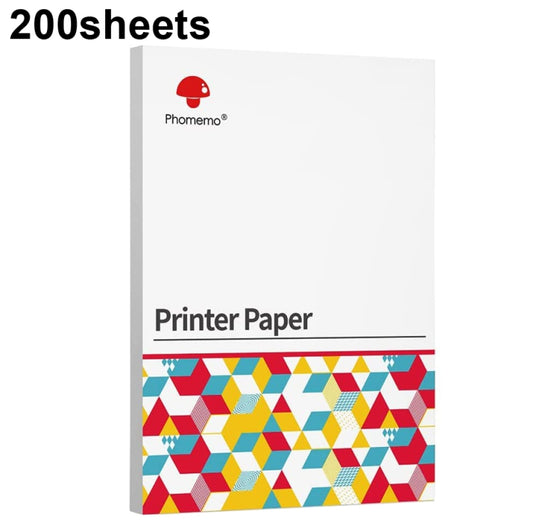 For Phomemo M08F 200sheets Thermal Printing Paper Compatible for MR.IN Brother Pocket Jet / MT800, Style: A4 - Printer Accessories by PMC Jewellery | Online Shopping South Africa | PMC Jewellery