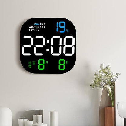 6633 LED Screen Digital Display Timing Desktop Alarm Clock Living Room Hanging Clock(Green Light) - Wall Clock by PMC Jewellery | Online Shopping South Africa | PMC Jewellery | Buy Now Pay Later Mobicred