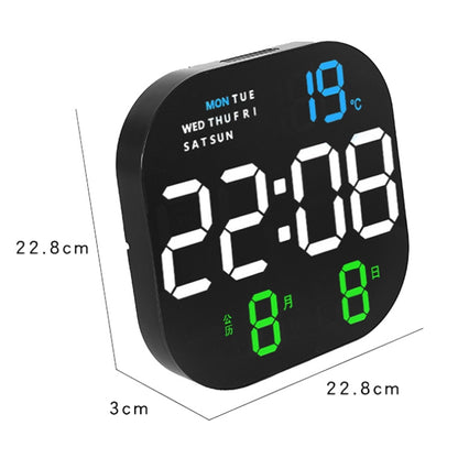 6633 LED Screen Digital Display Timing Desktop Alarm Clock Living Room Hanging Clock(Green Light) - Wall Clock by PMC Jewellery | Online Shopping South Africa | PMC Jewellery | Buy Now Pay Later Mobicred