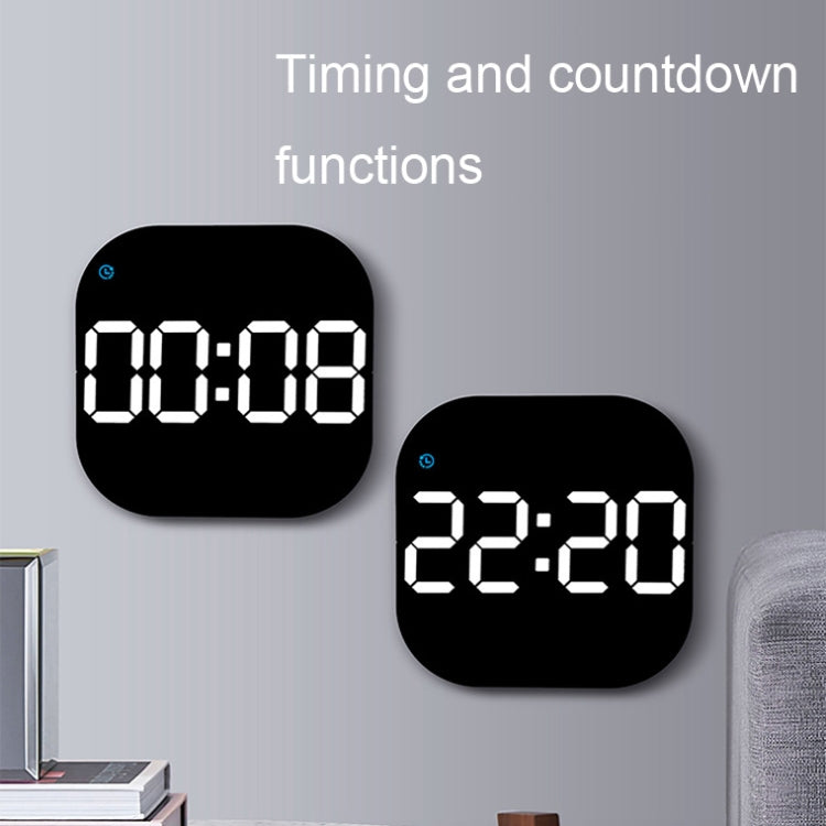 6633 LED Screen Digital Display Timing Desktop Alarm Clock Living Room Hanging Clock(Green Light) - Wall Clock by PMC Jewellery | Online Shopping South Africa | PMC Jewellery | Buy Now Pay Later Mobicred