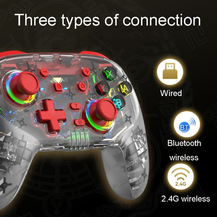 For PS3 / PS4 Dual Vibration Wireless Gamepad With RGB Lights(Blue) - Gamepads by PMC Jewellery | Online Shopping South Africa | PMC Jewellery