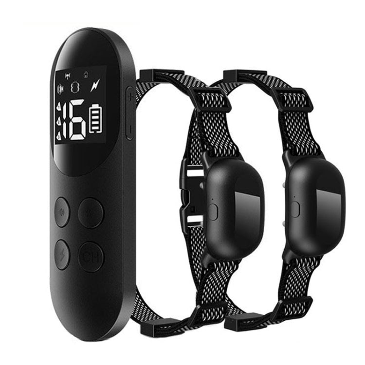 Smart Waterproof Shock Collar For Pets Remote Control Dog Training Device, Size: For-Two-Dog(Black) - free shipping - PMC TechLife - Order now!