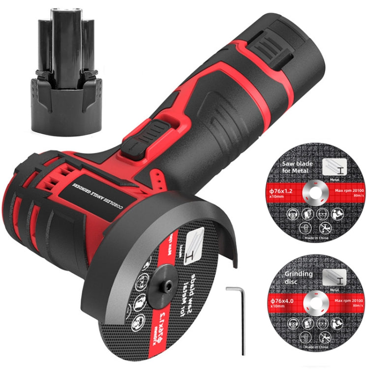 HILDA 12V 3 Inch Li-Ion Angle Grinder Home Cutting And Sanding Machine, US Plug, Model: Carton Package With 1 Battery - free shipping - PMC TechLife - Order now!