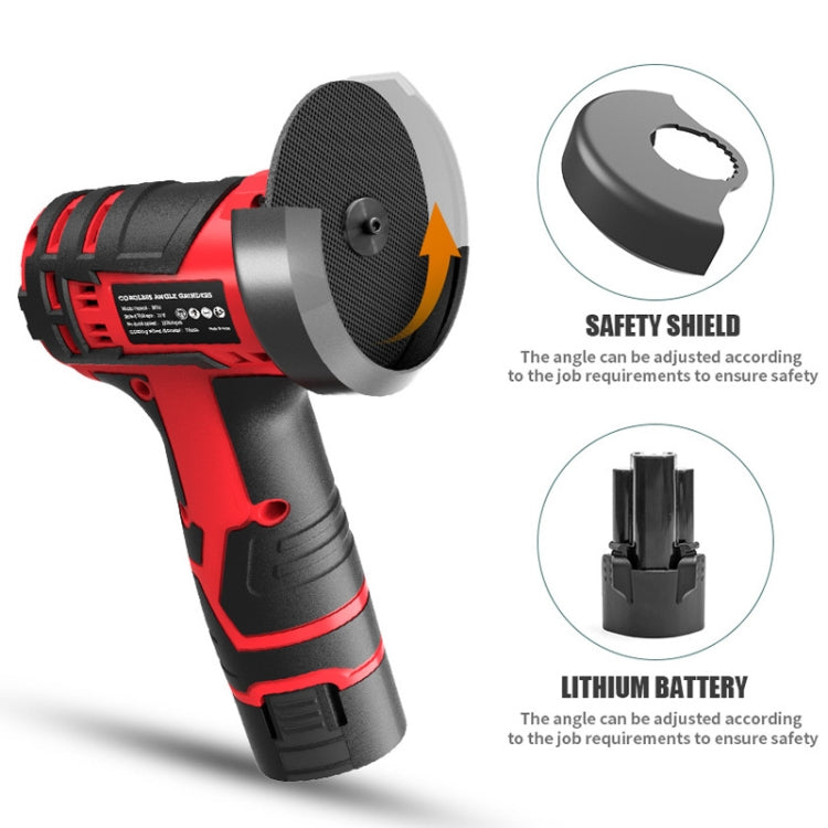 HILDA 12V 3 Inch Li-Ion Angle Grinder Home Cutting And Sanding Machine, US Plug, Model: Carton Package With 1 Battery - free shipping - PMC TechLife - Order now!