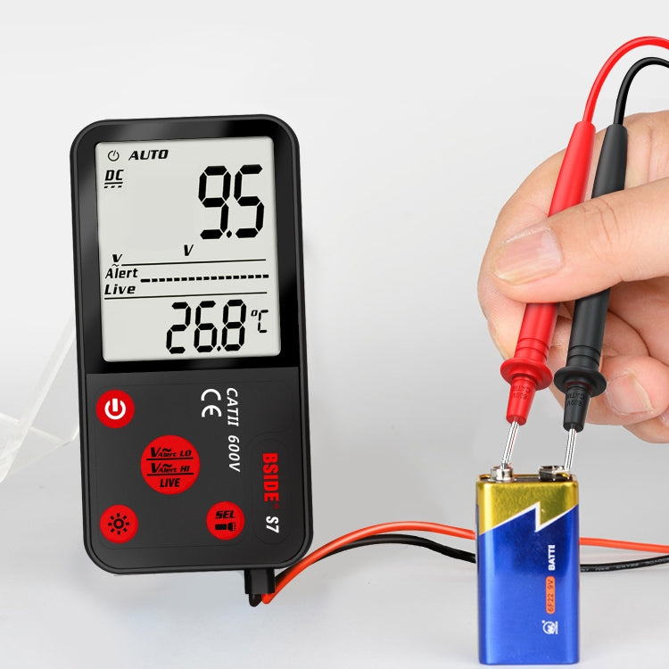 BSIDE ADMS7 Smart Thin Digital Multimeter Counts DC AC Voltmeter, Model: Charging Model With Tool Package - free shipping - PMC TechLife - Order now!