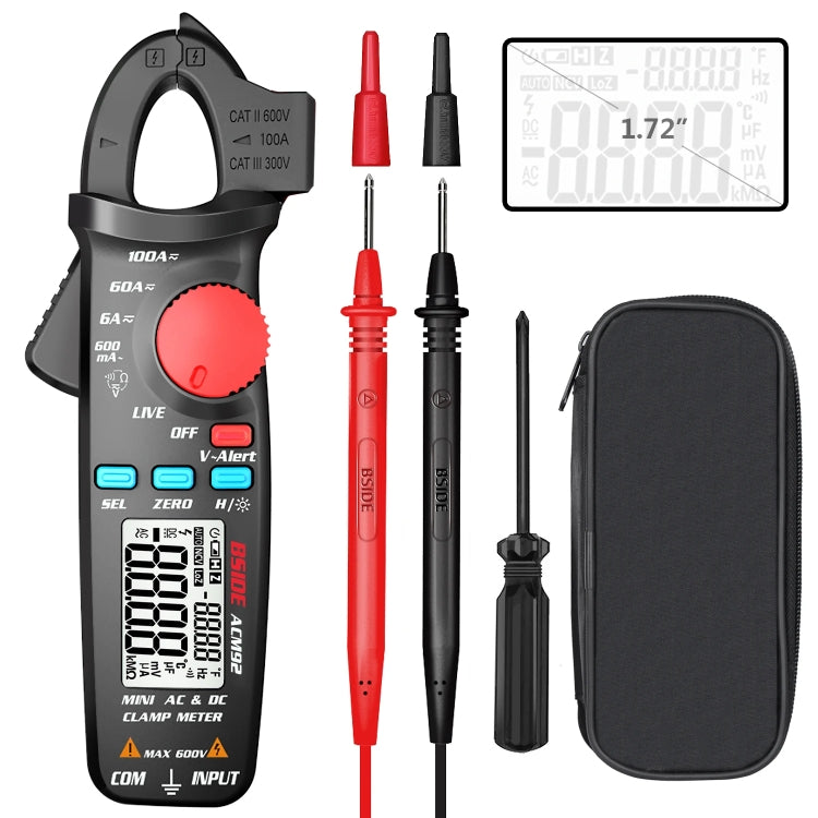 BSIDE ACM92 Digital Clamp Multimeter Current And Voltage Tester - free shipping - PMC TechLife - Order now!