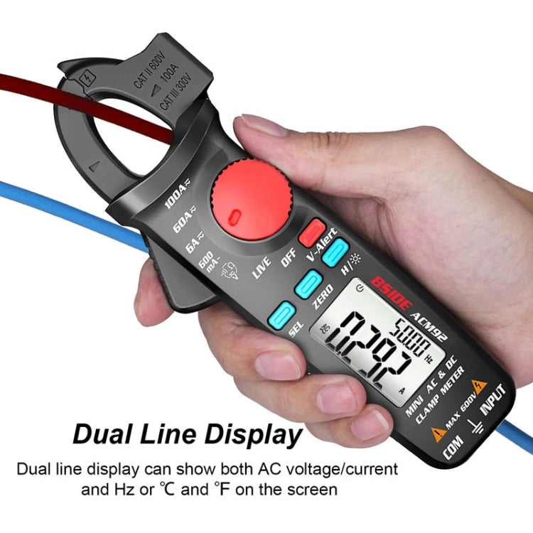 BSIDE ACM92 Digital Clamp Multimeter Current And Voltage Tester - free shipping - PMC TechLife - Order now!