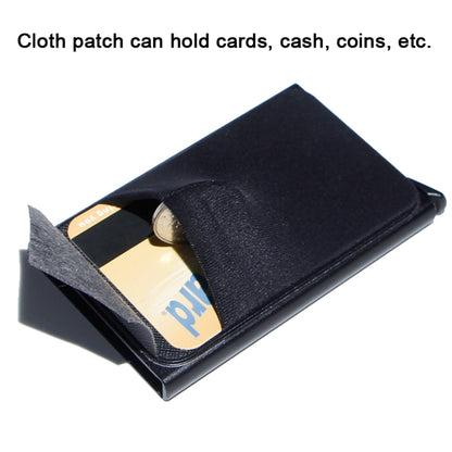 Pop Up Metal Card Holder with Lycra Cloth RFID Aluminum Alloy Credit Card Box(Gold) - Antimagnetic RFID Package by PMC Jewellery | Online Shopping South Africa | PMC Jewellery | Buy Now Pay Later Mobicred