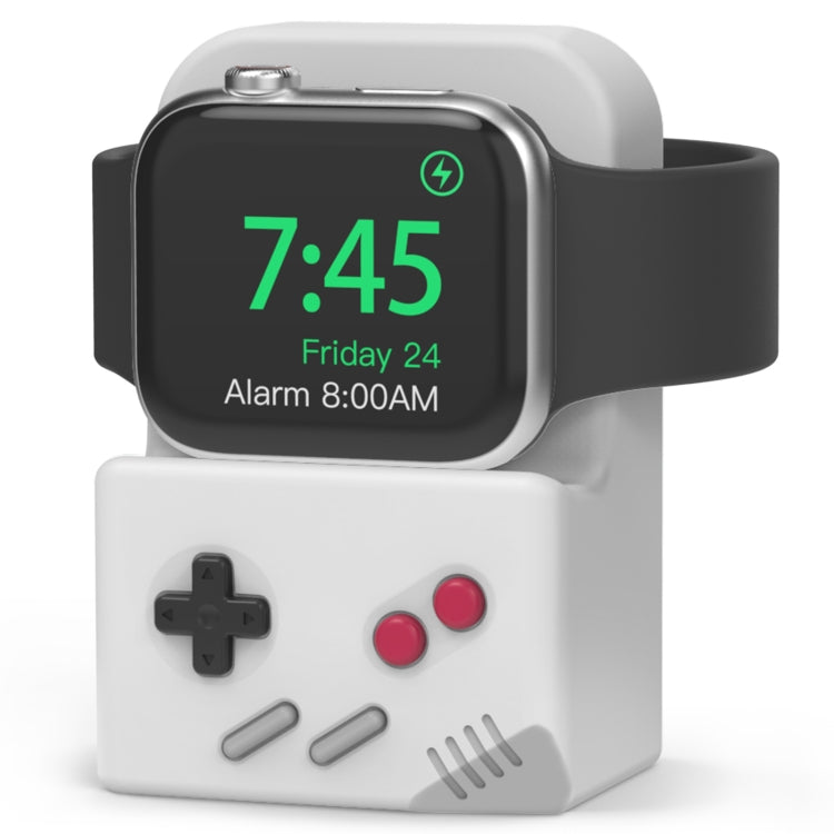 For Apple Watch Silicone Charging Stand Charging Base Storage Stand With Charger(Grey) - Charger / Holder by PMC TechLife | Online Shopping South Africa | PMC TechLife