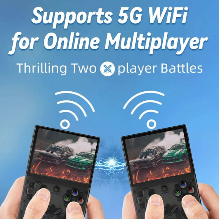 ANBERNIC RG35XX PLUS  Handheld Game Console 3.5-Inch IPS Screen Support HDMI TV 64GB(Transparent Black) - free shipping - PMC TechLife - Order now!