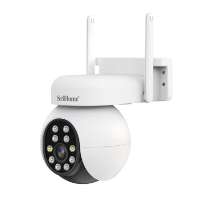 SriHome SH052B Wifi 5MP Wireless PTZ IP AI Auto Tracking Sound&Light Alarm Starlight Color Night Vision Outdoors Surveillance Camera, Plug: AU - Dome Camera by SriHome | Online Shopping South Africa | PMC Jewellery | Buy Now Pay Later Mobicred