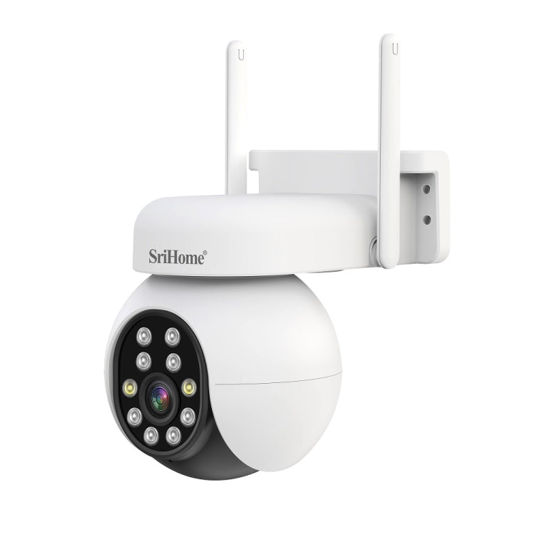 SriHome SH052B Wifi 5MP Wireless PTZ IP AI Auto Tracking Sound&Light Alarm Starlight Color Night Vision Outdoors Surveillance Camera, Plug: EU - Dome Camera by SriHome | Online Shopping South Africa | PMC Jewellery | Buy Now Pay Later Mobicred