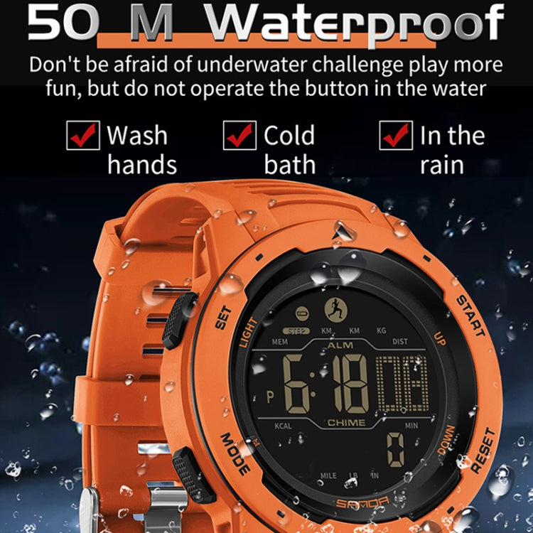 SANDA 2145 Calorie Pedometer Alarm Clock Waterproof Multifunctional Hiking Sports Shockproof Smart Watch(Gray) - Sport Watches by SANDA | Online Shopping South Africa | PMC Jewellery | Buy Now Pay Later Mobicred