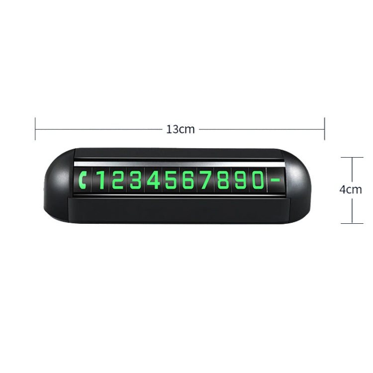 Automobile Temporary Parking License Plate Move Car Phone Number Cards(Black) - Parking Card by PMC TechLife | Online Shopping South Africa | PMC TechLife