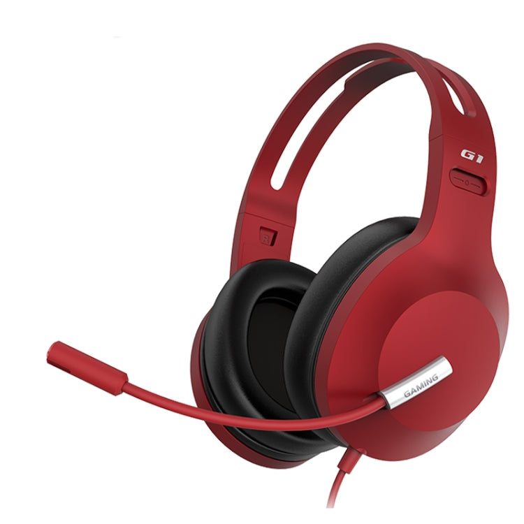 Edifier HECATE G1 Standard Edition Wired Gaming Headset with Anti-noise Microphone, Cable Length: 1.3m(Red) - Multimedia Headset by Edifier | Online Shopping South Africa | PMC Jewellery