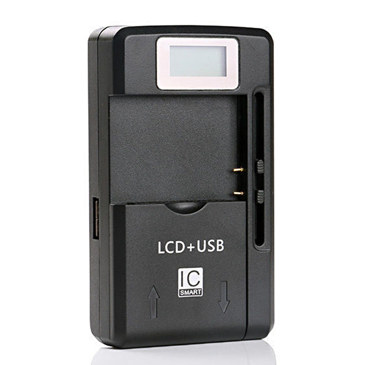Universal Cell Phone Battery Charger with USB Output & LCD Display, US Plug - Battery Charger by PMC TechLife | Online Shopping South Africa | PMC TechLife