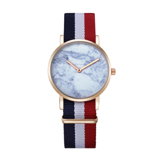 CAGARNY 6812 Round Dial Alloy Gold Case Fashion Women Watch Quartz Watches with Nylon Band - Nylon Strap Watches by CAGARNY | Online Shopping South Africa | PMC Jewellery | Buy Now Pay Later Mobicred