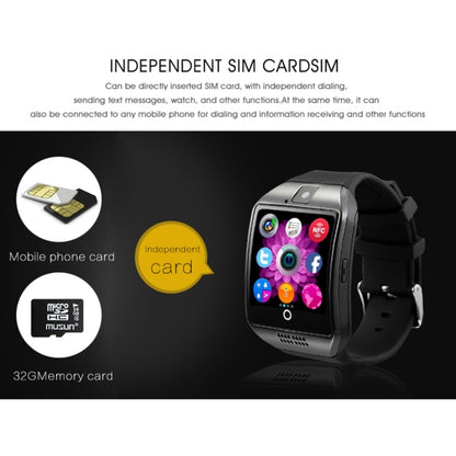 Q18 1.54 inch TFT Screen MTK6260A 360MHz Bluetooth 3.0 Smart Watch Phone, 128M + 64M Memory(Black) - Smart Watches by PMC Jewellery | Online Shopping South Africa | PMC Jewellery | Buy Now Pay Later Mobicred