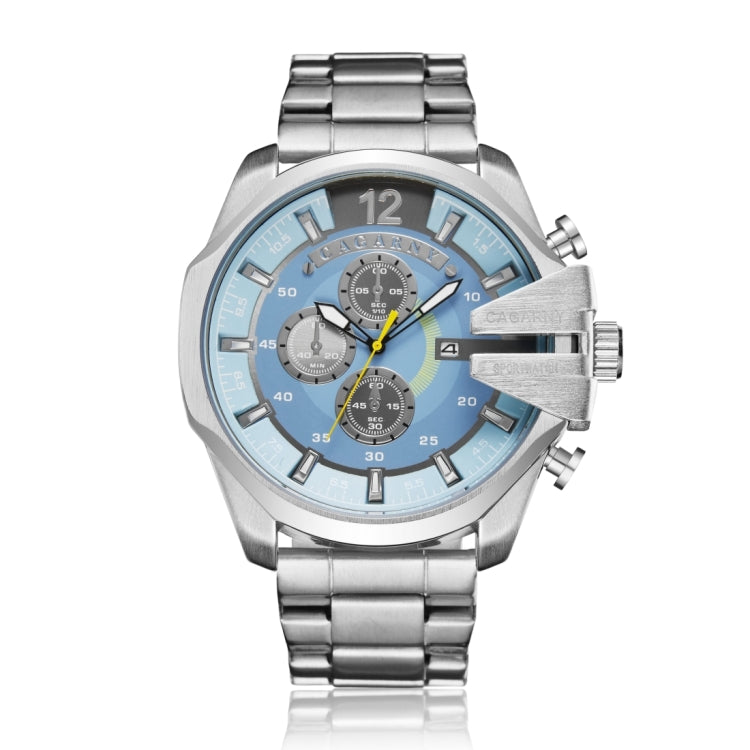 CAGARNY 6839 Fashion Waterproof Quartz Watch with Stainless Steel Band - Metal Strap Watches by CAGARNY | Online Shopping South Africa | PMC Jewellery | Buy Now Pay Later Mobicred