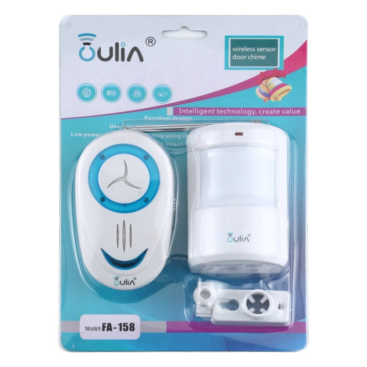 OULIA 220V Wireless Sensor Door Chime Electro Guard Watch, US Plug - Sensor Doorbell by PMC Jewellery | Online Shopping South Africa | PMC Jewellery