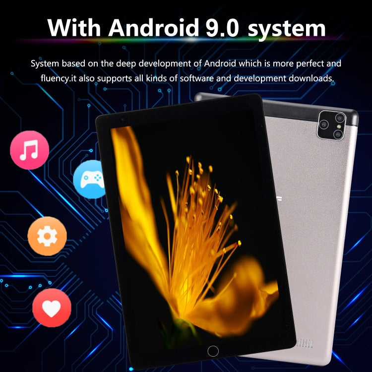 BDF P8 3G Phone Call Tablet PC, 8 inch, 2GB+32GB, Android 9.0, MTK8321 Octa Core Cortex-A7, Support Dual SIM & Bluetooth & WiFi & GPS, EU Plug(Gold) - BDF by BDF | Online Shopping South Africa | PMC Jewellery | Buy Now Pay Later Mobicred