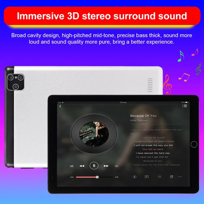 BDF P8 3G Phone Call Tablet PC, 8 inch, 2GB+32GB, Android 9.0, MTK8321 Octa Core Cortex-A7, Support Dual SIM & Bluetooth & WiFi & GPS, EU Plug(Silver) - BDF by BDF | Online Shopping South Africa | PMC Jewellery