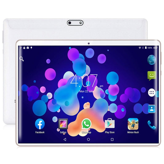 BDF K107 3G Phone Call Tablet PC, 10 inch, 2GB+32GB, Android 9.0, MTK8321 Octa Core, Support Dual SIM & Bluetooth & WiFi & GPS, EU Plug(White) - BDF by BDF | Online Shopping South Africa | PMC Jewellery