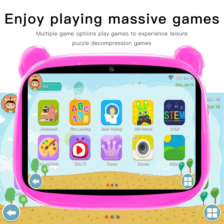 Q8C1 Kids Education Tablet PC, 7.0 inch, 2GB+16GB, Android 5.1 MT6592 Octa Core, Support WiFi / BT / TF Card (Pink) -  by PMC Jewellery | Online Shopping South Africa | PMC Jewellery