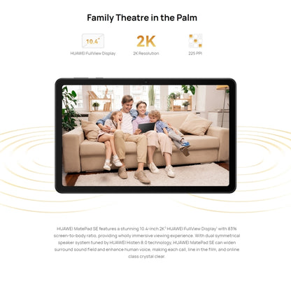 HUAWEI MatePad SE, 10.4 inch, 6GB+128GB, HarmonyOS 3 Qualcomm Snapdragon 680 Octa Core, Support Dual WiFi / BT, Network: 4G, Not Support Google Play(Black) - Huawei by Huawei | Online Shopping South Africa | PMC Jewellery | Buy Now Pay Later Mobicred