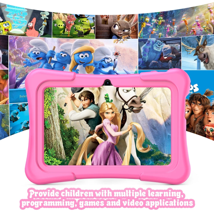 Pritom K7 Pro Kids Education Tablet PC, 7.0 inch, 2GB+32GB, Android 11 Allwinner A100 Quad Core CPU, Support 2.4G WiFi / Bluetooth / Dual Camera, Global Version with Google Play, US Plug(Pink) -  by PRITOM | Online Shopping South Africa | PMC Jewellery | Buy Now Pay Later Mobicred