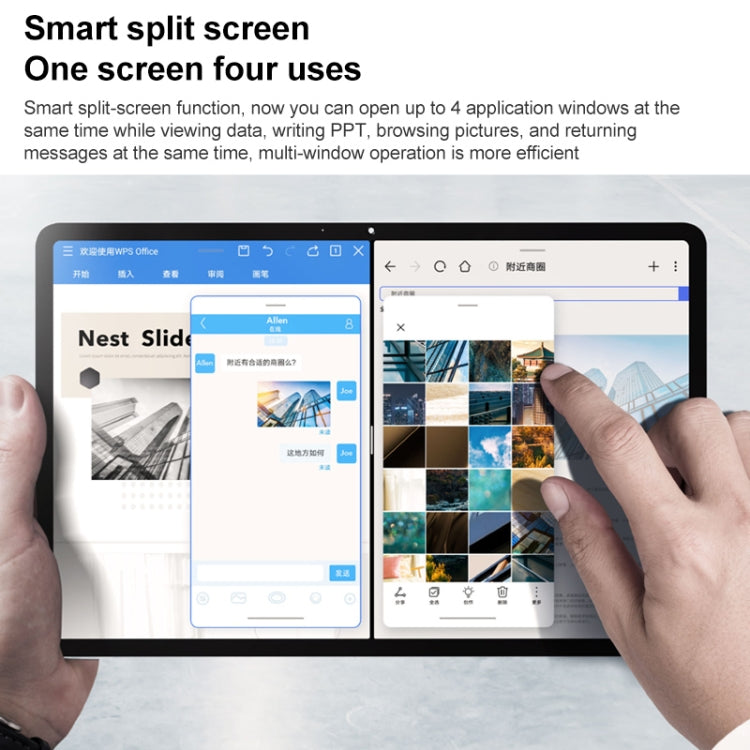 Honor Tablet V7 Pro WiFi BRT-W09, 11 inch, 8GB+128GB, MagicUI 5.0(Android R) MediaTek 1300T Octa Core, Support Dual WiFi / Bluetooth / GPS, Not Support Google Play(Silver) - Huawei by Huawei | Online Shopping South Africa | PMC Jewellery | Buy Now Pay Later Mobicred