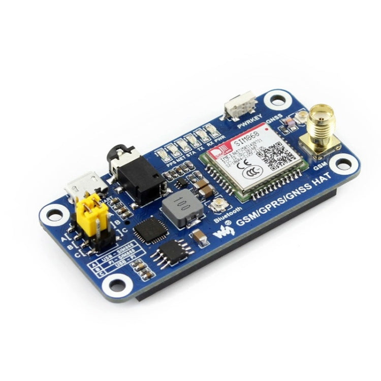 Waveshare GSM/GPRS/GNSS/Bluetooth HAT for Raspberry Pi - free shipping - PMC TechLife - Order now!