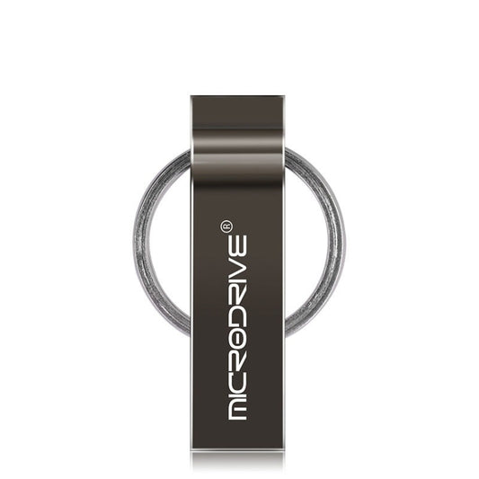 MicroDrive 32GB USB 2.0 Metal Keychain U Disk (Black) - USB Flash Drives by MicroDrive | Online Shopping South Africa | PMC Jewellery